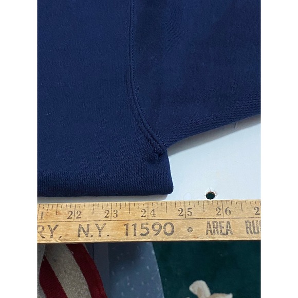 Laborers Union NY Twin Towers  Sweatshirt XL Vintage Blue Red 2000 -Back Hit- - Picture 3 of 13